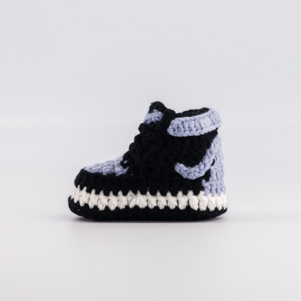 Baby Crochet Sneakers - AJ Shadow - Baby Sneakers Shop - unisex baby crochet shoes