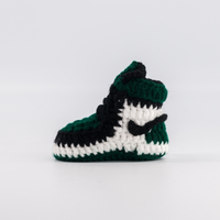 Thumbnail for Baby Crochet Sneakers - AJ Pine Green - Baby Sneakers Shop - unisex baby crochet shoes