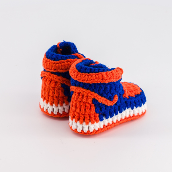 Baby Crochet Sneakers - AJ Knicks - Baby Sneakers Shop - unisex baby crochet shoes