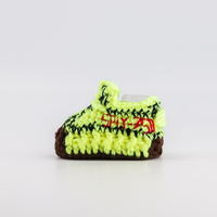 Thumbnail for Baby Crochet Sneakers - YZY Frozen - Baby Sneakers Shop - unisex baby crochet shoes