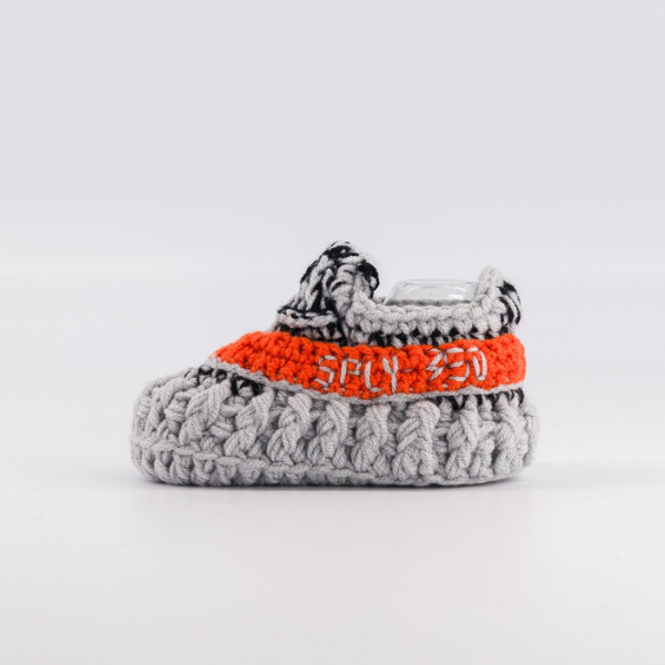 Baby Crochet Sneakers - YZY Beluga - Baby Sneakers Shop - unisex baby crochet shoes