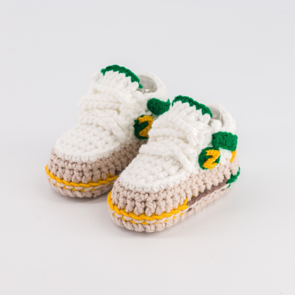 Baby Crochet Sneakers - NB Leon - Baby Sneakers Shop - unisex baby crochet shoes