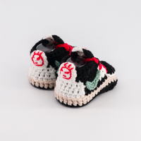 Thumbnail for Baby Crochet Sneakers - AJ Low Black