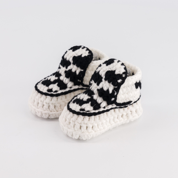 Baby Crochet Sneakers - Vans Checker - Baby Sneakers Shop - unisex baby crochet shoes