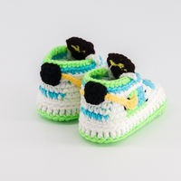 Thumbnail for Baby Crochet Sneakers - Dunk Ben & Jerry's - Baby Sneakers Shop - unisex baby crochet shoes