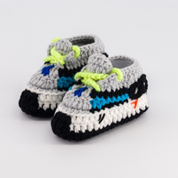 Thumbnail for Baby Crochet Sneakers - YZY Wave Runner - Baby Sneakers Shop - unisex baby crochet shoes
