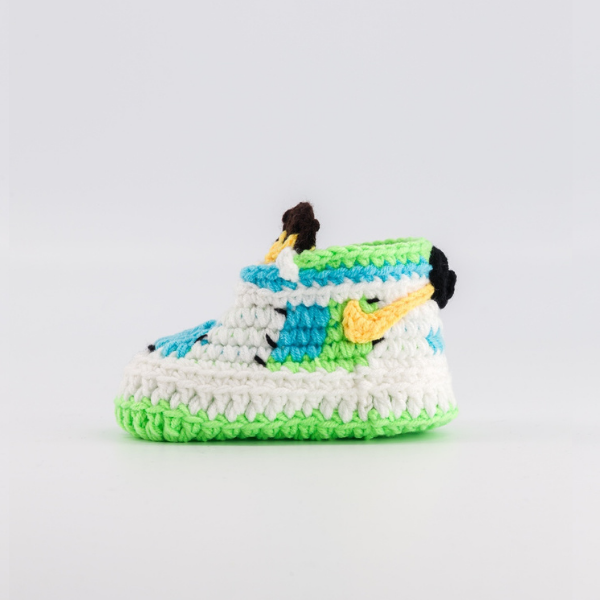 Baby Crochet Sneakers - Dunk Ben & Jerry's - Baby Sneakers Shop - unisex baby crochet shoes