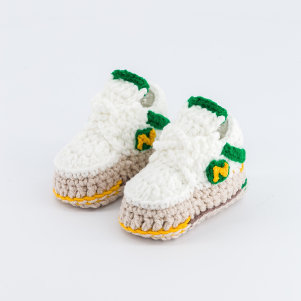 Baby Crochet Sneakers - NB Leon