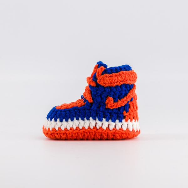 Baby Crochet Sneakers - AJ Knicks - Baby Sneakers Shop - unisex baby crochet shoes