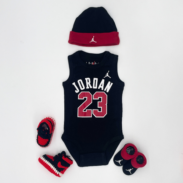 Baby Gift Pack - Jordan Jersey Black (3 Set)