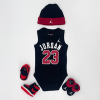 Thumbnail for Baby Gift Pack - Jordan Jersey Black (3 Set)