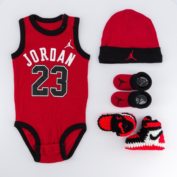 Baby Gift Pack - Jordan Jersey Red (3 Set)