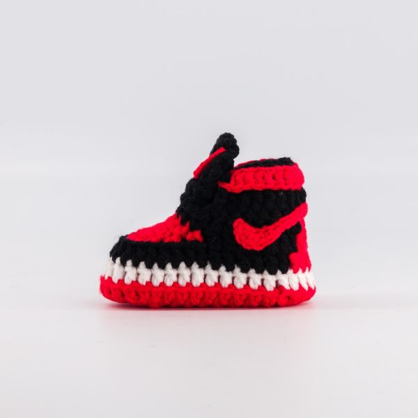 Baby Crochet Sneakers - AJ Bred - Baby Sneakers Shop - unisex baby crochet shoes
