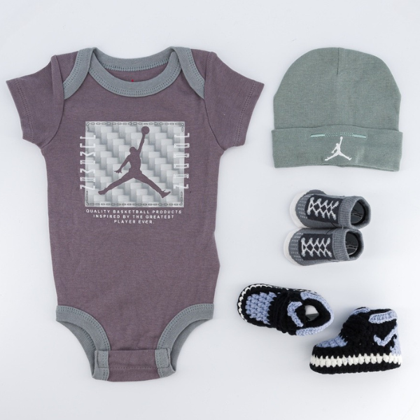 Baby Gift Pack - Jordan Shades of Grey (3 Set)