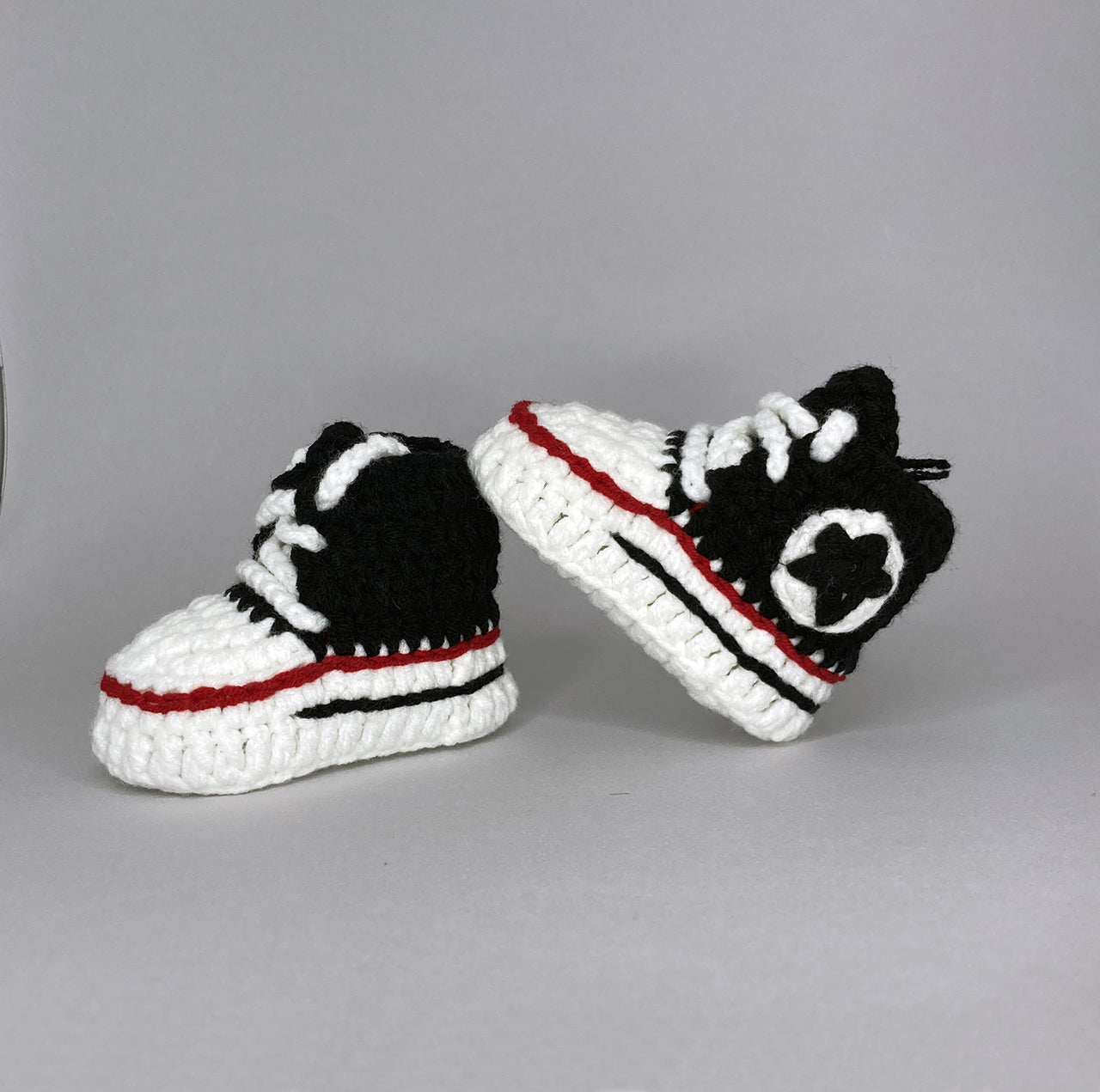 Bundle Pack - Converse (Black x Cream) - Baby Sneakers Shop - unisex baby crochet shoes