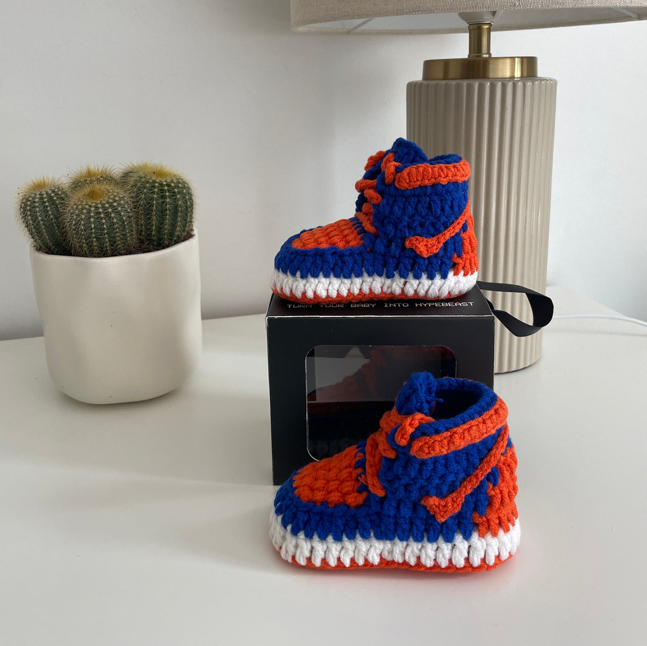 Baby Crochet Sneakers - AJ Knicks - Baby Sneakers Shop - unisex baby crochet shoes