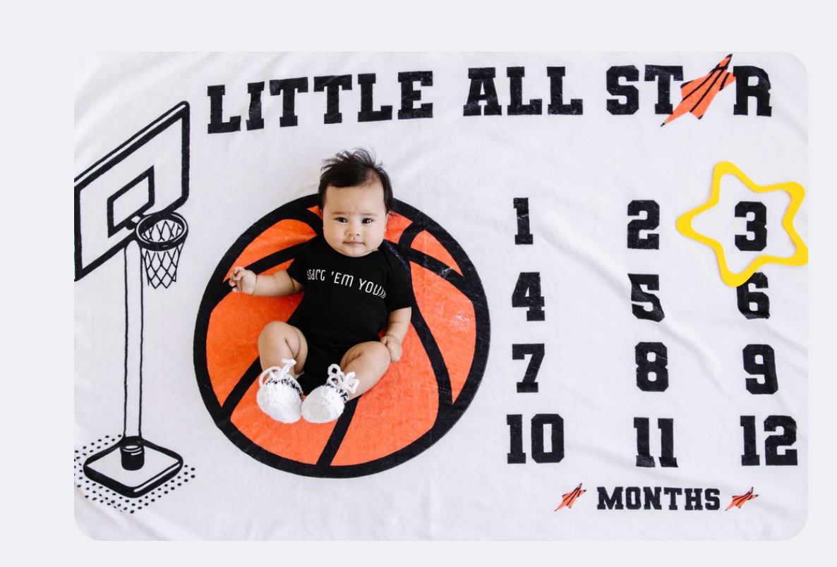 Basketball All Star Baby Blanket - Baby Sneakers Shop - unisex baby crochet shoes