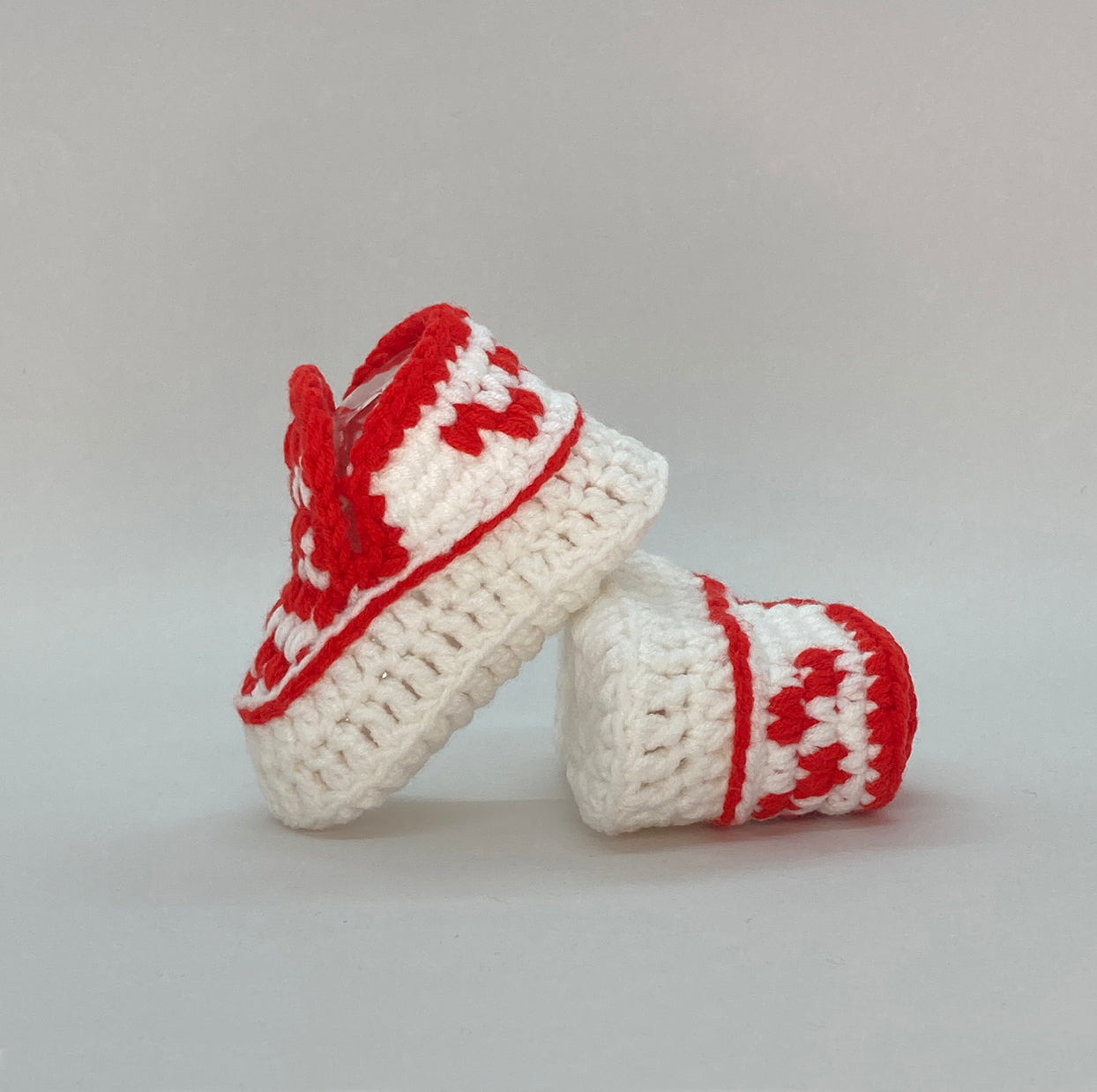 Baby Crochet Sneakers Vans Checker Red