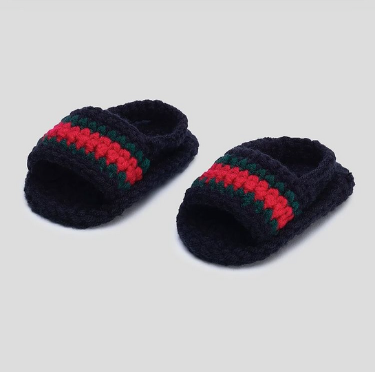 Baby Crochet Sneakers Gucci Slides