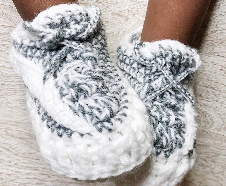 Baby Crochet Sneakers - YZY Static - Baby Sneakers Shop - unisex baby crochet shoes