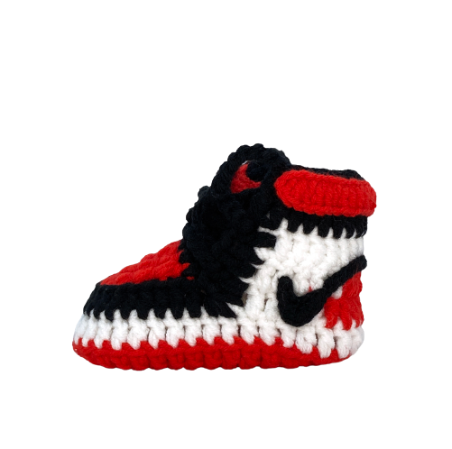 Nike air jordan a crochet hot sale baby booties